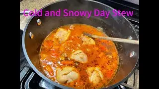 Cooking and eating the African way is live! cooking tasty on a cold snowy day