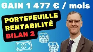 PORTEFEUILLE INVESTISSEMENT plus de 10% / an ! #liberté #liberté financière #investir