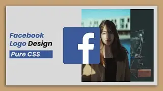 Pure Css Facebook Logo Design | Pure Css Facebook Icon Design Using Html Css