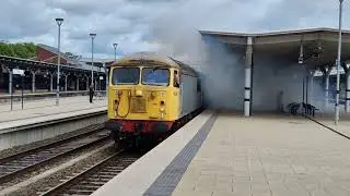 Claggy 56081 erupts out of Derby