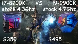 i7 8700K vs i9 9900K tested in 8 games