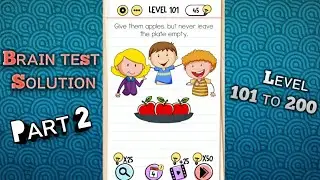 Brain Test Tricky Puzzle Part 2 Level 101 to 200 Solution | Next level in part 3 || Mind Star Gaming
