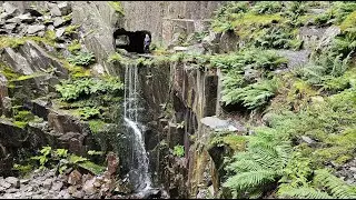 Der versteckte Wasserfalll - Lost Places  : Dinorwig Slate Quarry - Teil 2 : Oberer Bereich