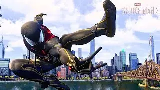 Spider-Man 2 Peter Parker Scarlet Spider Suit Free Roam And Combat Gameplay | Symbiote And Hunters