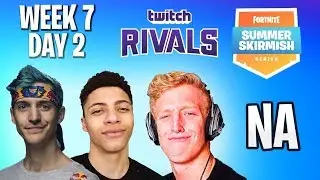 🔴$500k Fortnite Summer Skirmish Week 7 Day 2 [NA] #TwitchRivals NINJA, MYTH, DAEQUAN