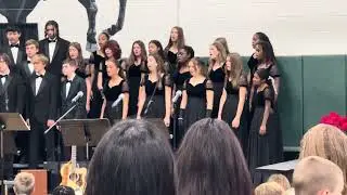 Delaware County Christian School all school Christmas Chapel 2025 choir sings how great are joy ￼