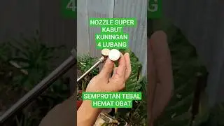 4-Hole Brass Sprayer Nozzle Super Fog Saves Medicine - Non-Adjustable
