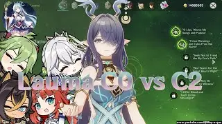 Reasons why you should get Lauma C2 [ラウマ] | Difference Lauma C0 VS C2 | [Genshin Impact 原神]
