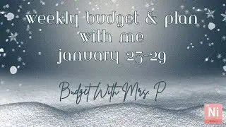 Budget With Me, Meal Plan & Cash Plan | January 23-29 | Weekly Paycheck Budget | Zero Based Budget