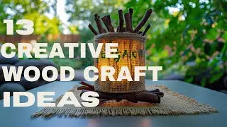 🪵 13 Creative Wood Craft Ideas | Turn Fallen Branches into Beautiful Garden Decor