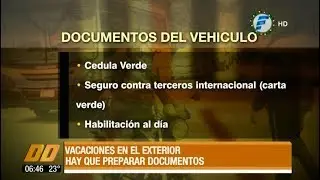 &iquest;Qu&eacute; documentos se necesitan para viajar al exterior en auto?