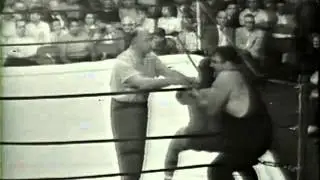 Moose Cholak V Karl Engstrom Golden Age Wrestling 1960s