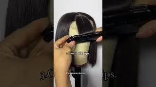 Hair Tips: How to achieve a beautiful fringe BOB wig~#nadulahair #nadulabobwig #fringe #howto #fyp