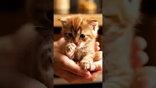 Holding tiny kitten in silence, this person discovers nearly magical connection