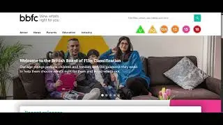 (BBFC) British bord of film classification website