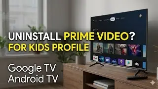 Delete or Uninstall Prime Video from Kids Profile on Google TV Android TV OS 14