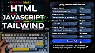 ASMR Programming - Typing Practice Text Generator - No Talking