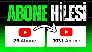 Youtube Abone Hilesi &Uuml;cretsiz | Şifresiz Youtube Abone Kasma ve Arttırma 2025