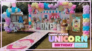 Unicorns Candyland Theme Party | Candylicious Unicorn Party Decor Ideas | Tulips Events