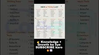 New AI Tools List 🤯 Productivity 10x Ho Jayegi 🔥