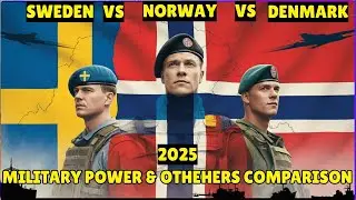 Sweden vs Norway vs Denmark   Military power and other comparison  2025   #comparison*vs*