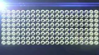 Big Horizontal Flashing Floodlights With Lens Flare 2 - free HD vfx footage