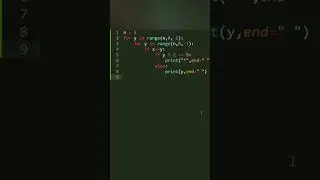#51 Python Pattern #python #pattern #shorts #pythonprogramming #pythonprojects