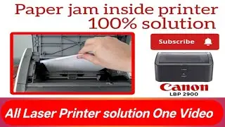 Paper Jam Inside Printer।One By One Multi Paper pickup ।All Model Laser Printer solution This Video😊
