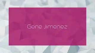 Gene Jimenez - appearance