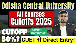 Central University of Odisha Cutoff & Courses | Minimum Marks, Subjects, Eligibility through CUET UG