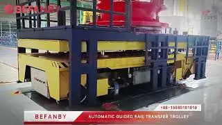 Automatic Guided Rail Transfer Trolley, RGV Rail Guided Automated Vehicle Solution