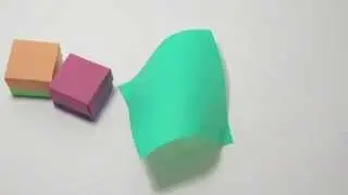 Origami Simple Box | Stop motion animation learning how to make one.