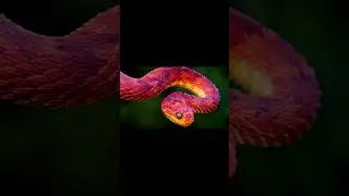 The Spiny Bush Viper which is known for its striking appearance and toxic venom