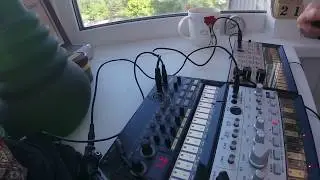Korg volca bass, keys, beats. Morning jam ambient