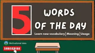 Learn english vocabulary | Simple words for school assembly | learn english online