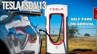 Tesla FSD v13 Will Self Park at a Supercharger Upon Arrival