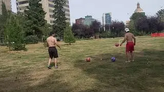 twin brothers challenged each other today in Edmonton, Canada 🇨🇦