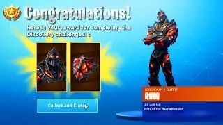 UNLOCKED THE DISCOVERY RUIN SKIN in Fortnite! (Completing all Week 8 Challenges)