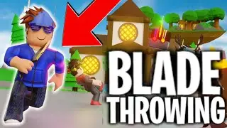 IM A NOOB! :( *GRINDING BLADE THROWING SIMULATOR!!* - BLADE THROWING SIMULATOR