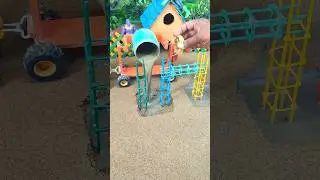 🚜🔥 Homemade Mini Tractor Cement Pillar Project | Real Working #shorts #youtubeshorts