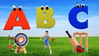 ABC Phonics Song , Sports Song , Sports phonics song for toddlers to learn alphabets, abc song