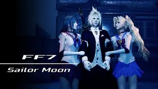 SAILOR MOON COSPLAY | FINAL FANTASY 7 REMAKE | Tifa mod Aerith mod Cloud mod [4K 60FPS]