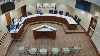 Ripley County Government Commissioners Meeting October 27, 2025