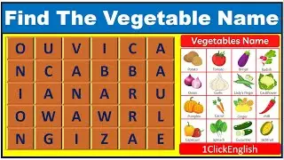 WordSearch-05|VegetableName|Find the Vegetable words|Brain Teaser|IntrestingQuestions|Challenges