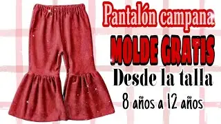 Te muestro como realizar un pantalón campana paso a paso