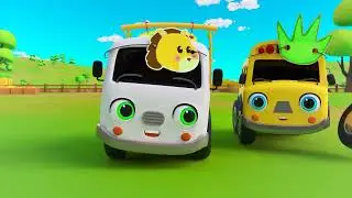Finger Family | Learn Animals Name | Animal Family Bus Song | Nursery Rhymes & kids Songs #babysongs