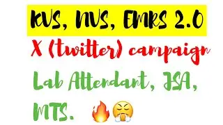 NVS Lab Attendant,JSA, MTS, result delay EMRS 2.0, twitter campaign 🔥🔥