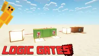 How to make simple LOGIC GATES in Minecraft!