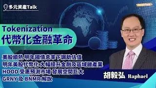 【多元資產Talk】代幣化金融革命｜美股續熱 明年國債息率下調助估值｜明年美股代幣化 大幅提升金融及區域鏈產業｜HOOD 受惠預測市場 發展空間巨大｜GRNY 及 BNMR 解說｜Raphael