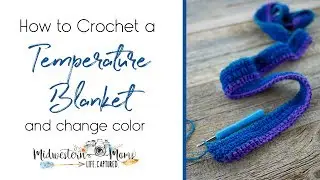 How To Crochet Temperature Blanket and Change Color